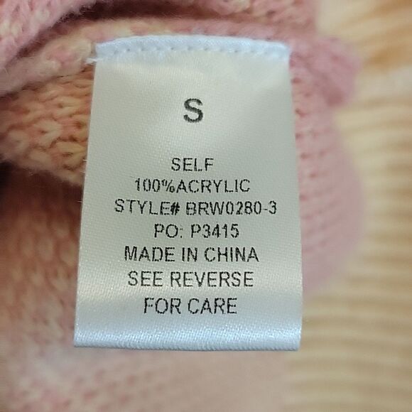BAILEY ROSE Pink and Peach Oversized Sweater Size Small - Picture 6 of 7